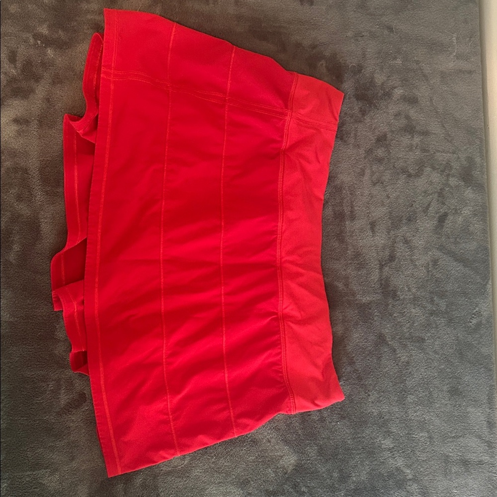 Lululemon Athletica Vibrant Red Skort